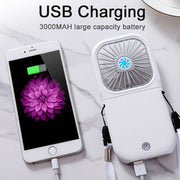 Portable Folding USB Rechargeable Mini Hanging Neck Fan_2