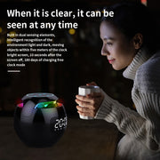 Wireless Rechargeable Spherical Speaker and Digital Clock_4