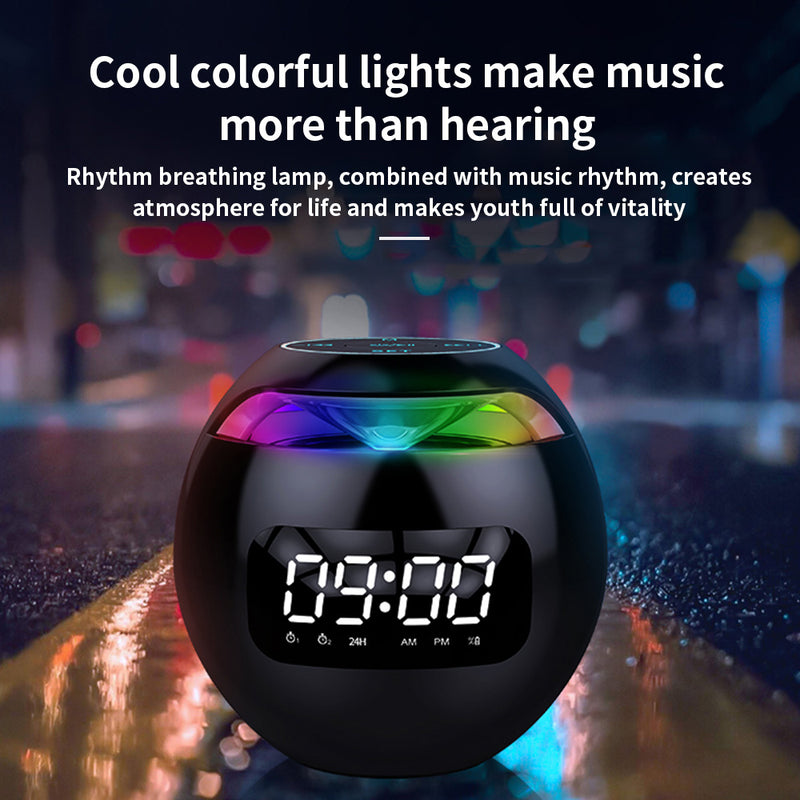 Wireless Rechargeable Spherical Speaker and Digital Clock_5
