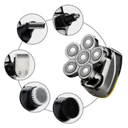 6 Blade Rechargeable Electric Hair Clipper Body Hair Shaver_15