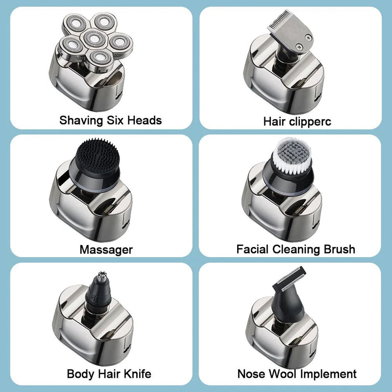 Bostin Lide 6 Blade Rechargeable Electric Hair Clipper Body Hair Shaver
