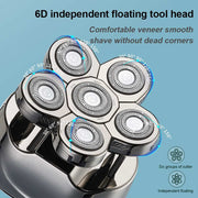 6 Blade Rechargeable Electric Hair Clipper Body Hair Shaver_18