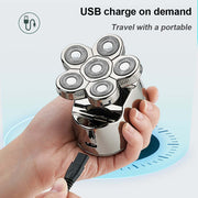 Bostin Lide 6 Blade Rechargeable Electric Hair Clipper Body Hair Shaver