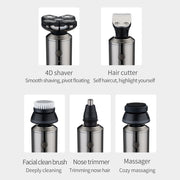5-in-1 Rechargeable Digital Display Wet and Dry Electric Hair Shaver_10