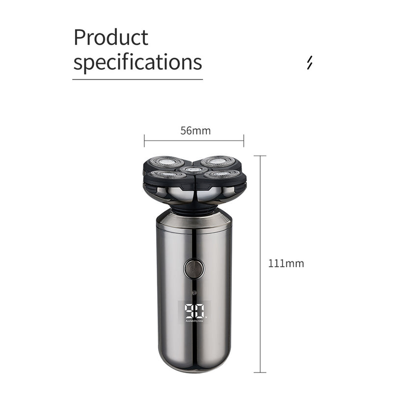 5-in-1 Rechargeable Digital Display Wet and Dry Electric Hair Shaver_11