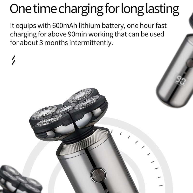 5-in-1 Rechargeable Digital Display Wet and Dry Electric Hair Shaver_7