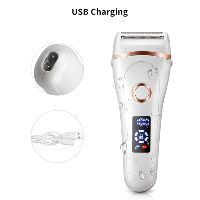 USB Electric Waterproof Hair Trimmer Epilator with LCD Display_6