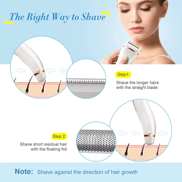 USB Electric Waterproof Hair Trimmer Epilator with LCD Display_16