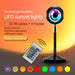 USB Plugged-in Remote Controlled 16 Colors LED Sunset Light Projector_12