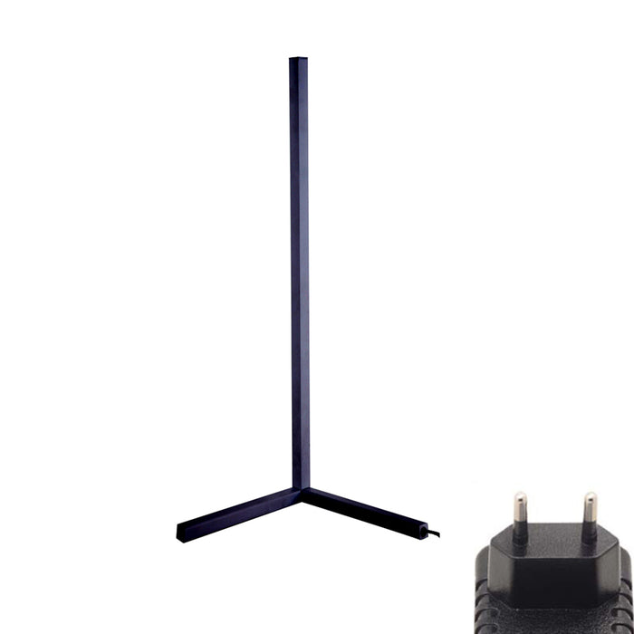 Modern and Simple RGB LED Corner Rod Standing Floor Lamp_32