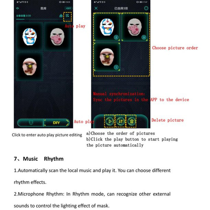 LED Face Transforming Luminous Face Mask for Halloween and Parties_13