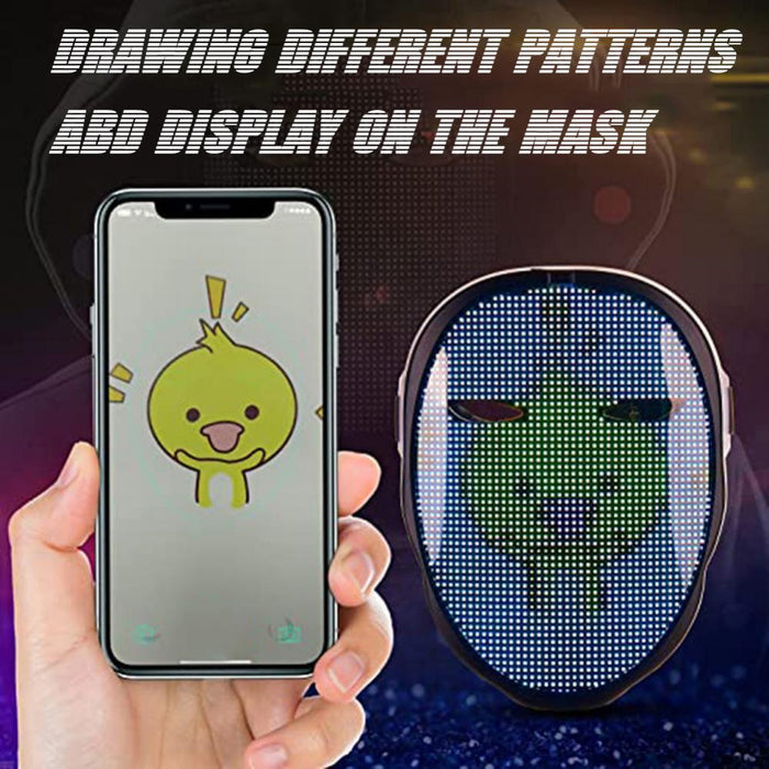 LED Face Transforming Luminous Face Mask for Halloween and Parties_22