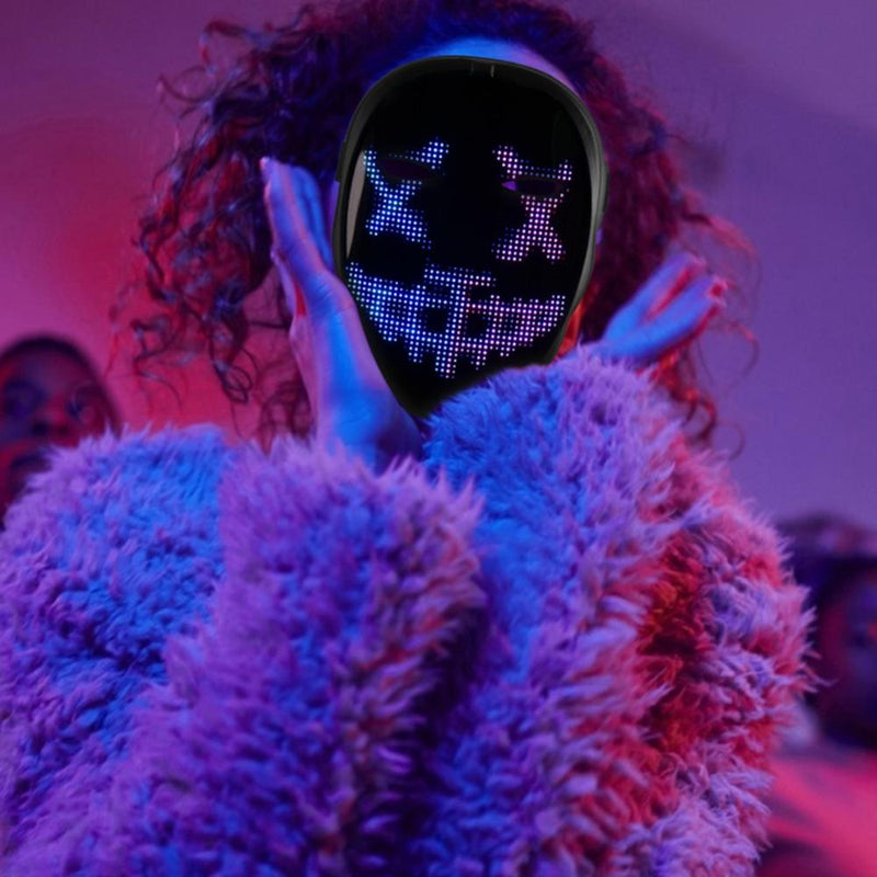 LED Face Transforming Luminous Face Mask for Halloween and Parties_23