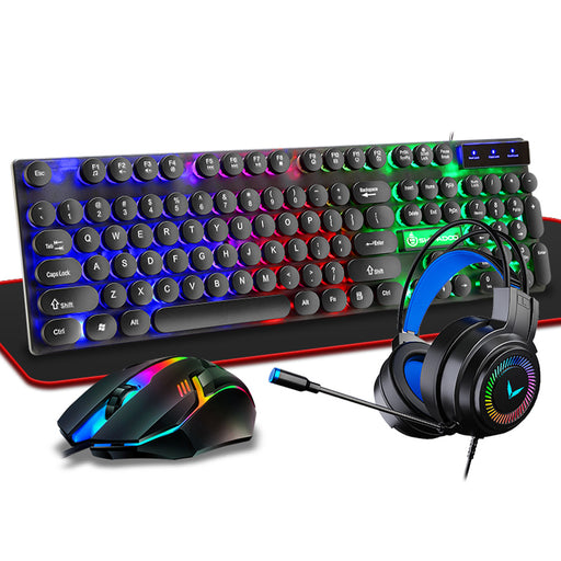 Gaming Mouse Keyboard Headset and Mousepad Combo Set_0
