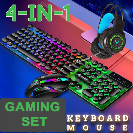Gaming Mouse Keyboard Headset and Mousepad Combo Set_9