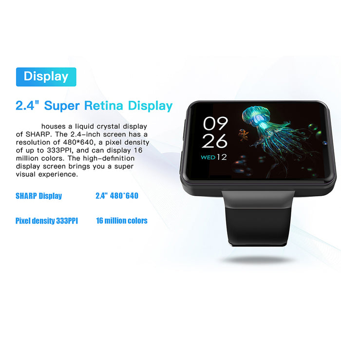 Face Unlock Full Touch Screen 4G LTE Smart Watch with Dual Camera_16