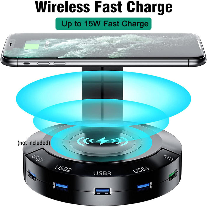 Bostin Life 4-in-1 Multi Device Fast Wireless Charger and Gaming Headphone Stand