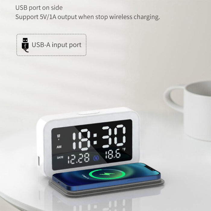 LED Digital Alarm Clock with Wireless Phone Charging Function_4