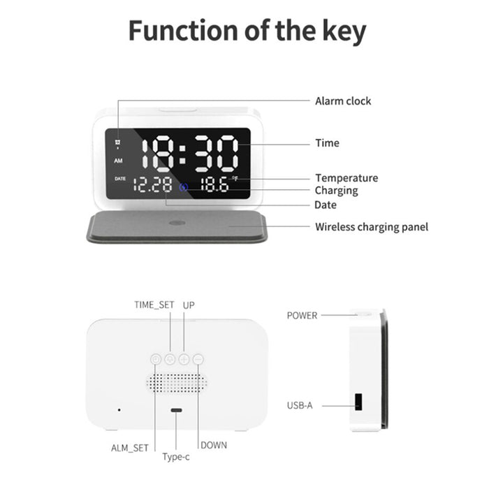 LED Digital Alarm Clock with Wireless Phone Charging Function_6