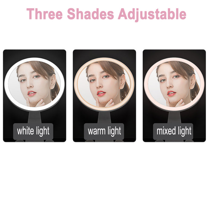 Professional Personal Makeup Mirror with Rechargeable LED Lights_9