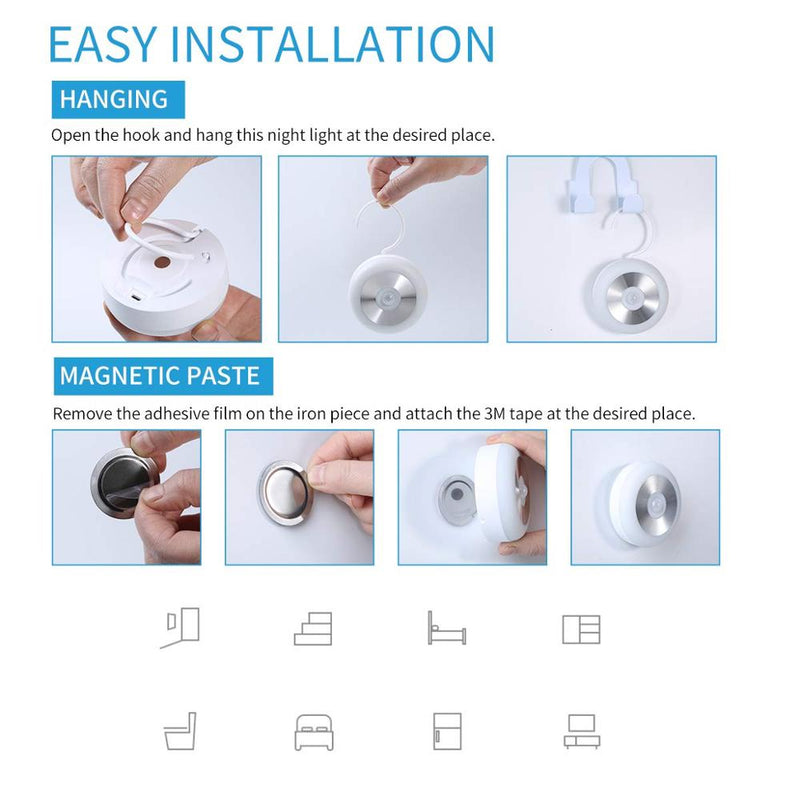 LED PIR Infrared and Motion Sensor Rechargeable Night Light_15