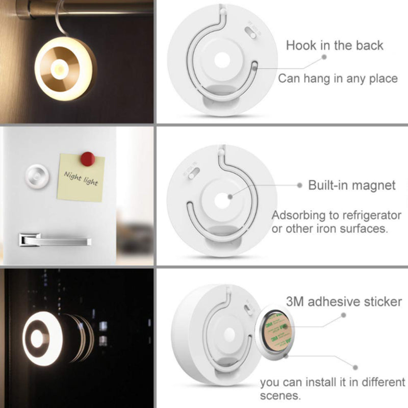 LED PIR Infrared and Motion Sensor Rechargeable Night Light_2