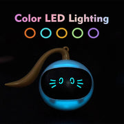 USB Rechargeable Interactive Colorful LED Self-Rotating Toy Ball_7