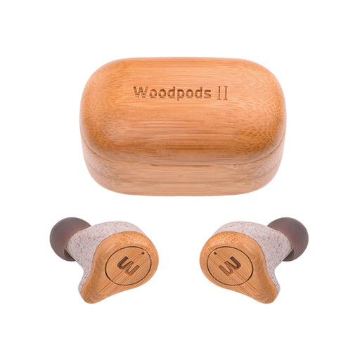 TWS Bluetooth Wooden Design Earphones with Charging Case_0
