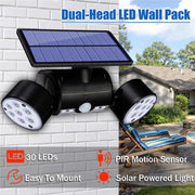 PIR Motion Sensor Solar Powered Waterproof White LED Lights_9
