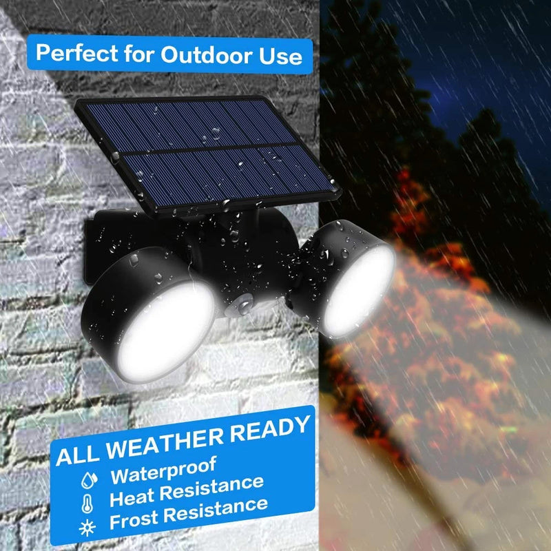PIR Motion Sensor Solar Powered Waterproof White LED Lights_10