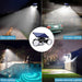 PIR Motion Sensor Solar Powered Waterproof White LED Lights_2