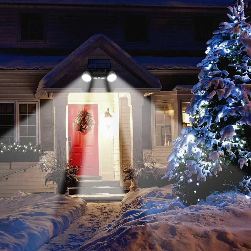 PIR Motion Sensor Solar Powered Waterproof White LED Lights_8