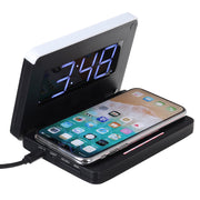 Bostin Life 2-in-1 Foldable Wireless Charger for QI Devices and Digital Clock