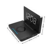 Bostin Life 2-in-1 Foldable Wireless Charger for QI Devices and Digital Clock