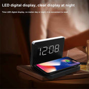 Bostin Life 2-in-1 Foldable Wireless Charger for QI Devices and Digital Clock