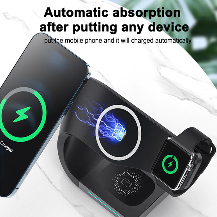 4-in-1 Multifunctional Fast Charging Magnetic Wireless Charger_2