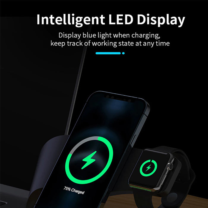 4-in-1 Multifunctional Fast Charging Magnetic Wireless Charger_3