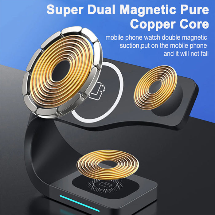 4-in-1 Multifunctional Fast Charging Magnetic Wireless Charger_4