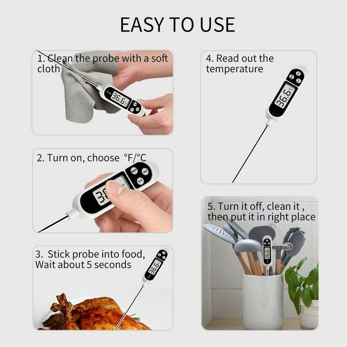 Instant Read Digital Food Meat Thermometer with LCD Display_10
