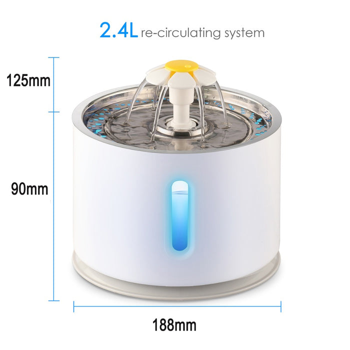 Automatic Pet Water Fountain with Pump and LED Indicator_15