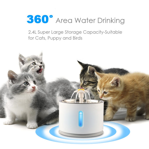 Automatic Pet Water Fountain with Pump and LED Indicator_1