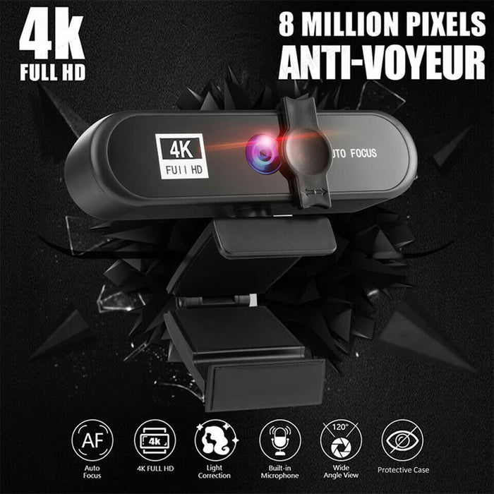 120° Wide Viewing 4K Ultra HD Web Camera with Microphone_1