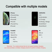Bostin Life 2-in-1 Foldable Wireless Charger for QI Devices and Digital Clock