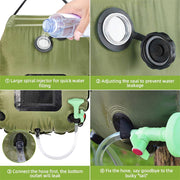 Bostin Life 20L Outdoor Camping Hiking Portable Water Storage Shower Bag