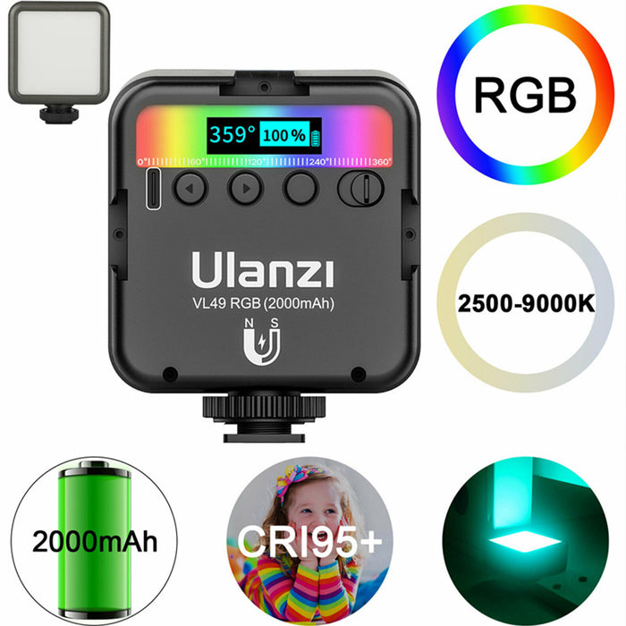 VL49 Portable RGB Video Lights Mini Camera Video Lights_1