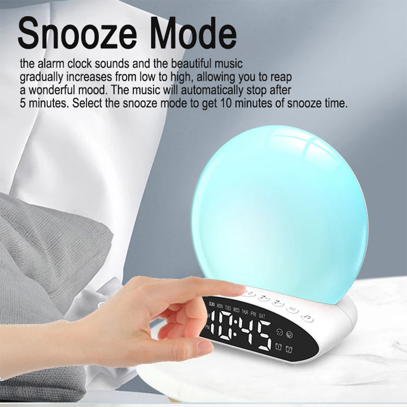 5-in-1 Multifunctional Digital Display Alarm Clock and LED Lamp (USB Power Supply)_12