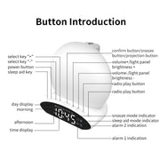 5-in-1 Multifunctional Digital Display Alarm Clock and LED Lamp (USB Power Supply)_16