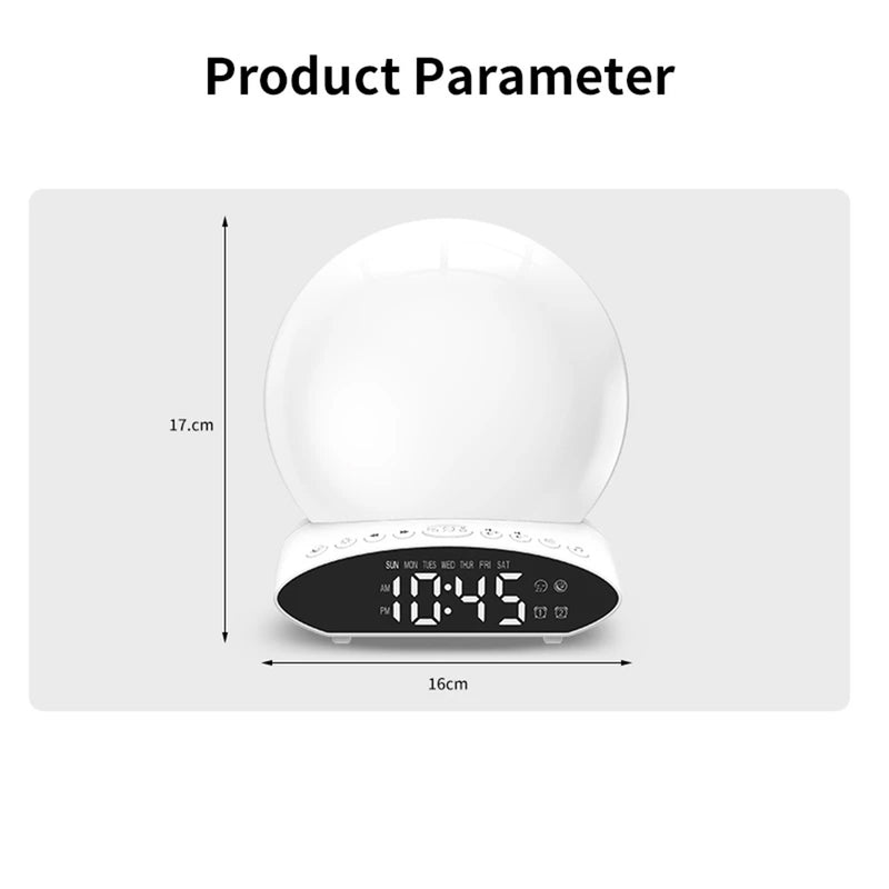 5-in-1 Multifunctional Digital Display Alarm Clock and LED Lamp (USB Power Supply)_18