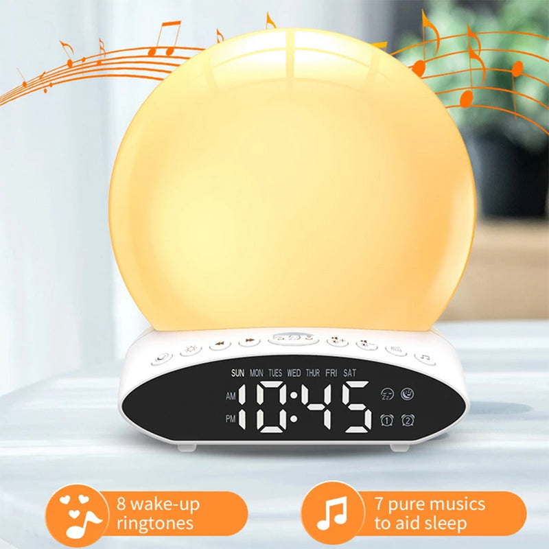 5-in-1 Multifunctional Digital Display Alarm Clock and LED Lamp (USB Power Supply)_10