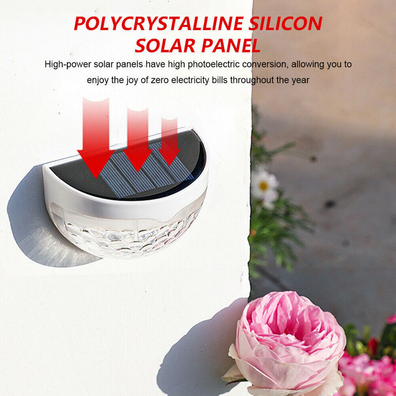 Semi Circle Solar Powered Outdoor Waterproof Sensor Wall Light_5